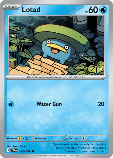 Lotad – Common Reverse Holo – 035/159 – Journey Together