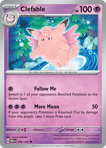 Clefable – Uncommon – 036/165 – S&V 151