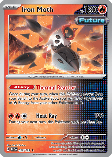 Iron Moth – Rare Holo – 028/182 – Paradox Rift