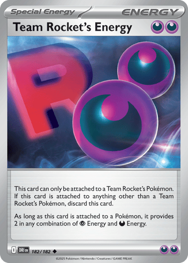 Team Rocket’s Energy – Uncommon – 182/182 – Destined Rivals