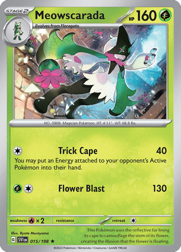 Meowscarada – Rare Holo – 015/198 – Scarlet & Violet