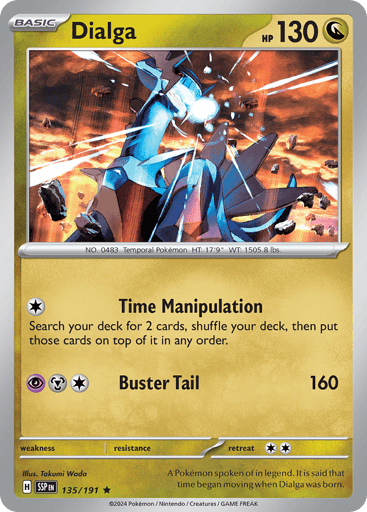Dialga – Rare Holo – 135/191 – Surging Sparks
