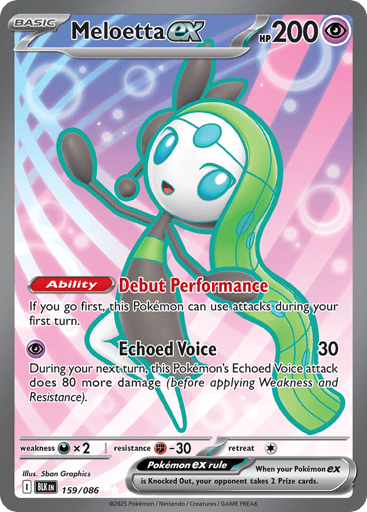 Meloetta ex – Ultra Rare – 159/086 – Black Bolt