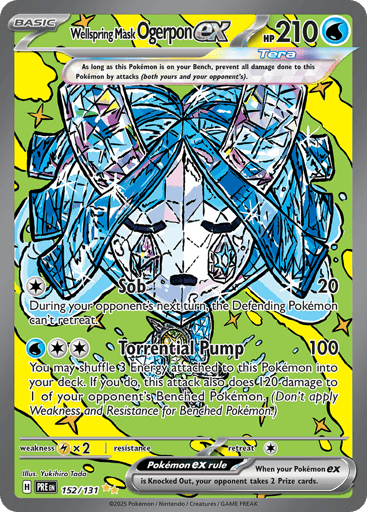 Wellspring Mask Ogerpon ex – Special Illustration Rare – 152/131 – Prismatic Evolutions