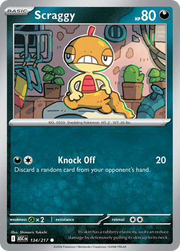Scraggy – Common – 134/217 – Ascended Heroes