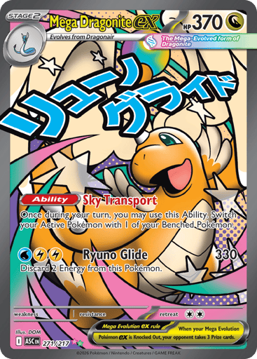 Mega Dragonite ex – Mega Attack Rare – 271/217 – Ascended Heroes