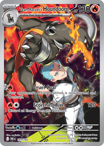 Team Rocket’s Houndoom – Illustration Rare – 191/182 – Destined Rivals