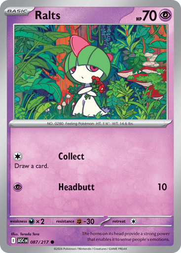 Ralts – Common Reverse Holo – 087/217 – Ascended Heroes