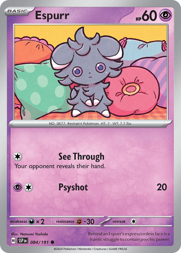Espurr – Common Reverse Holo – 084/191 – Surging Sparks