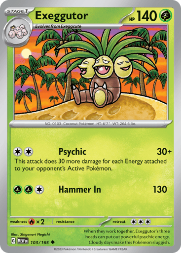 Exeggutor – Uncommon – 103/165 – S&V 151