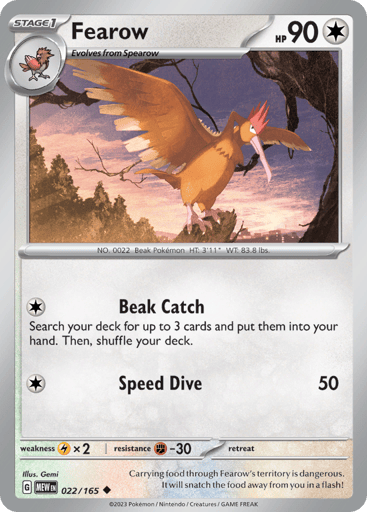 Fearow – Uncommon – 022/165 – S&V 151
