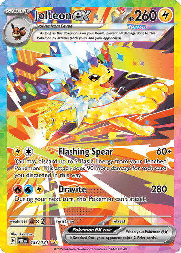 Jolteon ex – Special Illustration Rare – 153/131 – Prismatic Evolutions