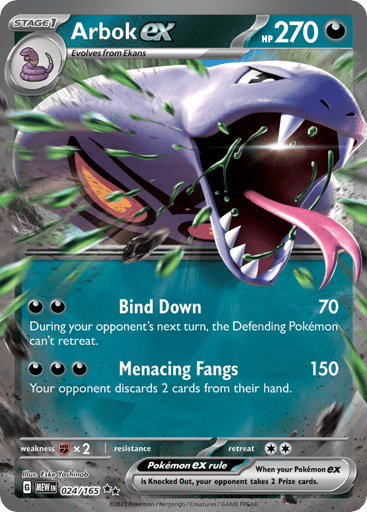 Arbok ex – Double Rare – 024/165 – S&V 151