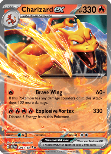 Charizard ex – Double Rare – 006/165 – S&V 151