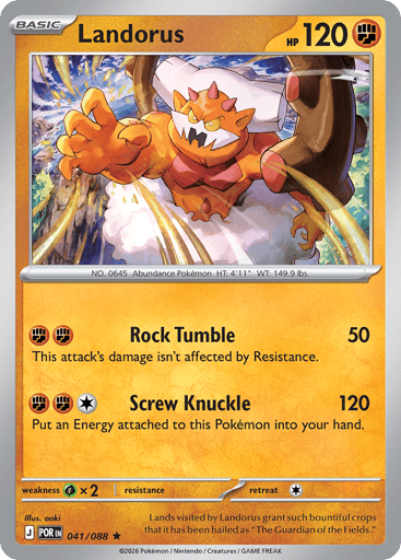 Landorus – Uncommon – 041/088 – Perfect Order