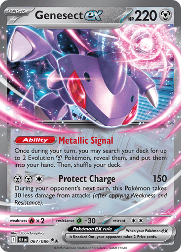 Genesect ex – Double Rare – 067/086 – Black Bolt