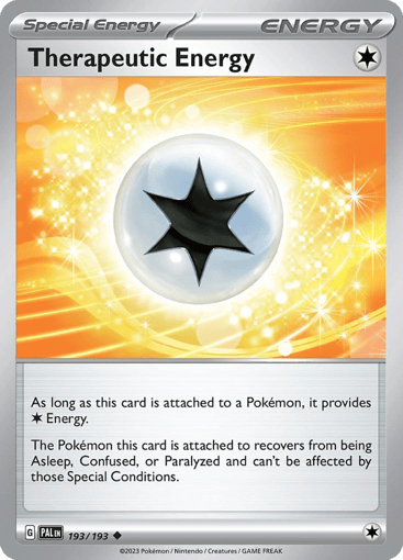 Therapeutic Energy – Uncommon Reverse Holo – 193/193 – Paldea Evolved