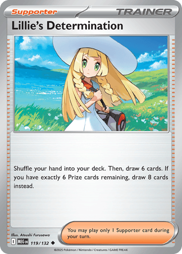 Lillie’s Determination – Uncommon Reverse Holo – 119/132 – Mega Evolution