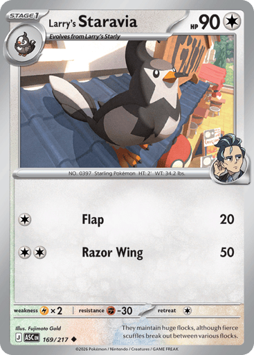 Larry’s Staravia – Uncommon Reverse Holo – 169/217 – Ascended Heroes