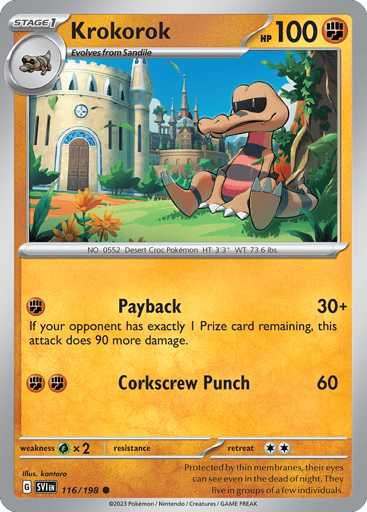 Krokorok – Common – 116/198 – Scarlet & Violet