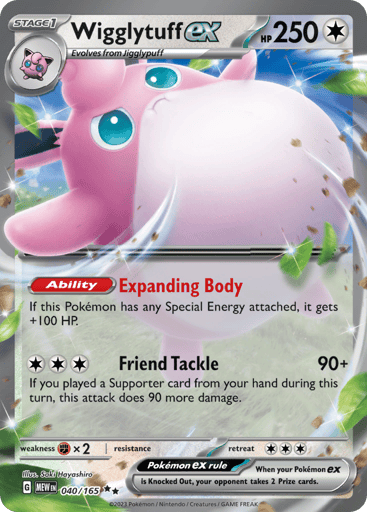 Wigglytuff ex – Double Rare – 040/165 – S&V 151
