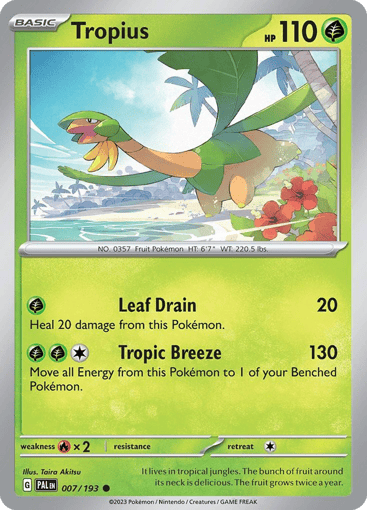 Tropius – Common – 007/193 – Paldea Evolved