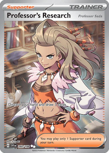 Professor's Research (Professor Sada) – Ultra Rare – 240/198 – Scarlet & Violet