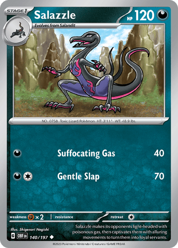 Salazzle – Uncommon – 140/197 – Obsidian Flames