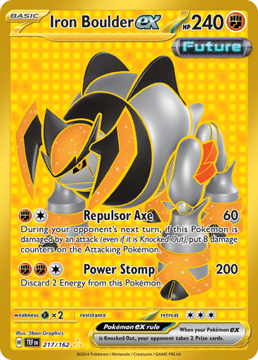 Iron Boulder ex – Hyper Rare – 217/162 – Temporal Forces