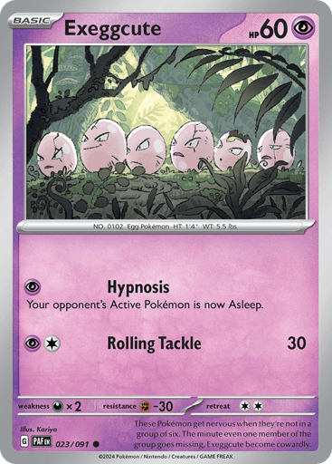 Exeggcute – Common – 023/091 – Paldean Fates