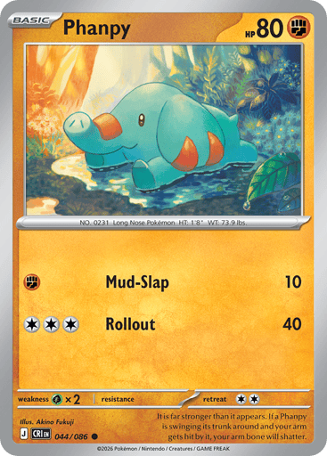 Phanpy – Common – 044/086 – Chaos Rising