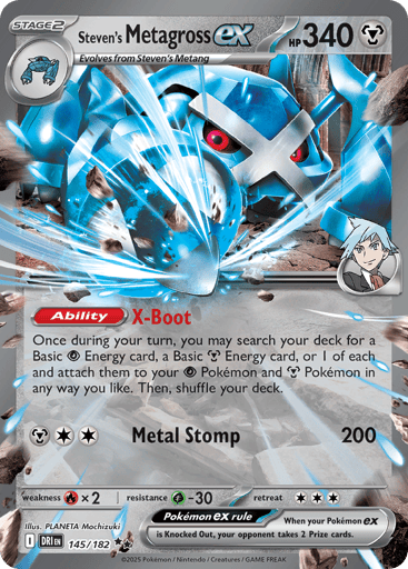Steven’s Metagross ex – Double Rare – 145/182 – Destined Rivals