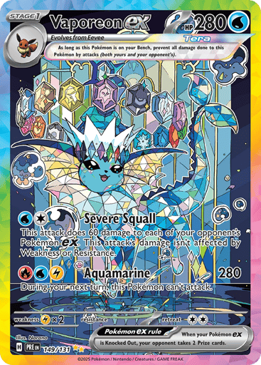 Vaporeon ex – Special Illustration Rare – 149/131 – Prismatic Evolutions