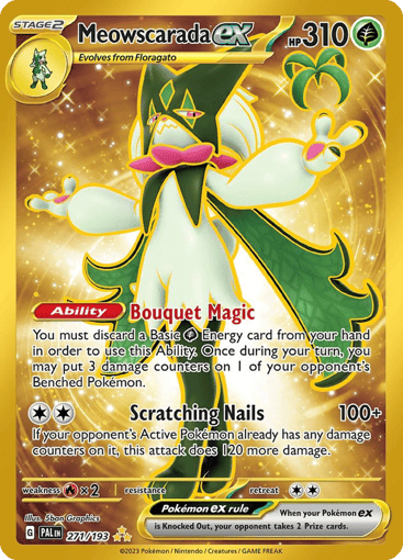 Meowscarada ex – Hyper Rare – 271/193 – Paldea Evolved