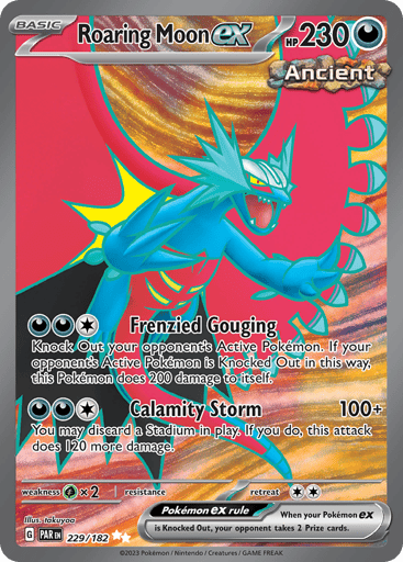 Roaring Moon ex – Ultra Rare – 229/182 – Paradox Rift