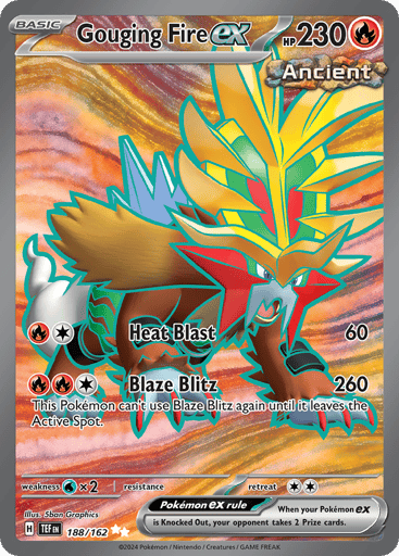 Gouging Fire ex – Ultra Rare – 188/162 – Temporal Forces