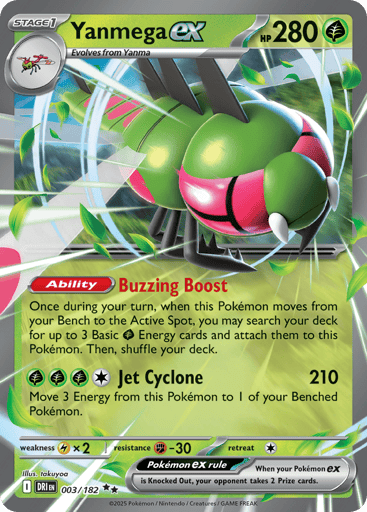 Yanmega ex – Double Rare – 003/182 – Destined Rivals
