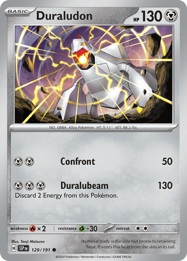 Duraludon – Common Reverse Holo – 129/191 – Surging Sparks