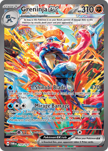 Greninja ex – Special Illustration Rare – 214/167 – Twilight Masquerade