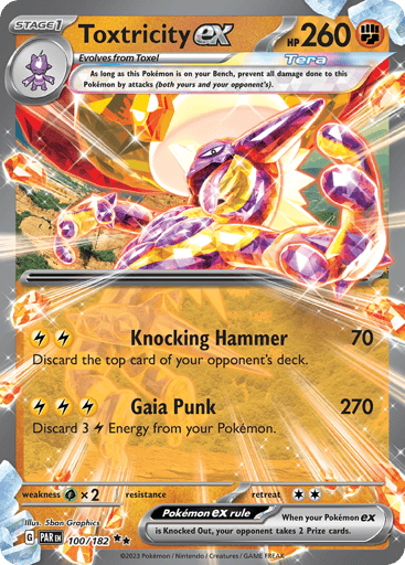 Toxtricity ex – Double Rare – 100/182 – Paradox Rift