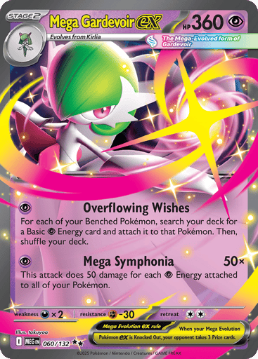 Mega Gardevoir ex – Double Rare – 060/132 – Mega Evolution