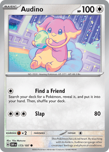 Audino – Common – 173/197 – Obsidian Flames