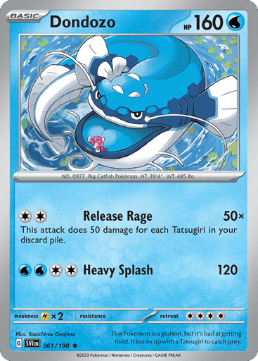 Dondozo – Rare Holo – 061/198 – Scarlet & Violet