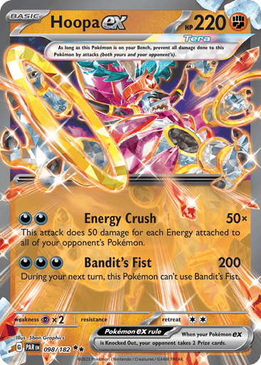Hoopa ex – Double Rare – 098/182 – Paradox Rift