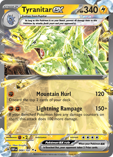 Tyranitar ex – Double Rare – 066/197 – Obsidian Flames