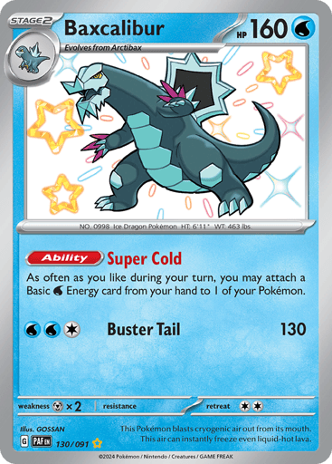 Baxcalibur – Shiny Rare – 130/091 – Paldean Fates