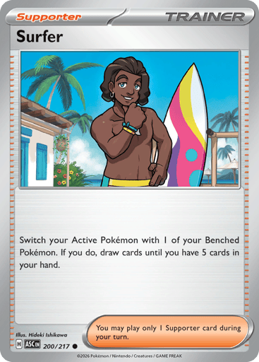 Surfer – Common Reverse Holo – 200/217 – Ascended Heroes