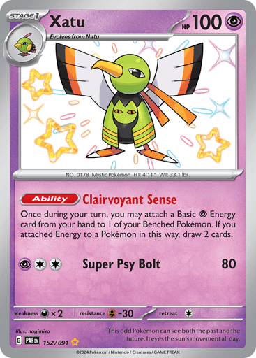 Xatu – Shiny Rare – 152/091 – Paldean Fates
