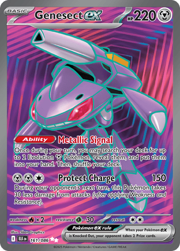 Genesect ex – Ultra Rare – 161/086 – Black Bolt
