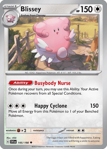 Blissey – Uncommon – 145/198 – Scarlet & Violet